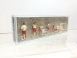 Preiser 10691 HO/OO Gauge Lifeguard Beach Rescue (5) Exclusive Figure Set
