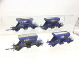Roco HO Gauge Railpro Fccpps Ballast Wagon x4 (Weathered)(Lot 2)