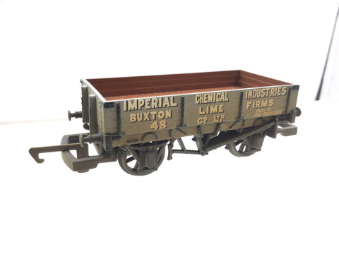Hornby R6278 OO Gauge 3 Plank Open Wagon ICI 48 Factory Weathered