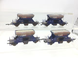 Roco HO Gauge Railpro Fccpps Ballast Wagon x4 (Weathered)(Lot 4)