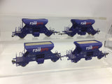 Roco HO Gauge Railpro Fccpps Ballast Wagon x4 (Lot 6)