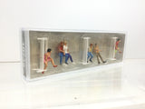 Preiser 10739 HO/OO Gauge On the Park Bench (6) Exclusive Figure Set