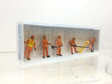 Preiser 14035 HO/OO Gauge Track Workers (5) Standard Figure Set