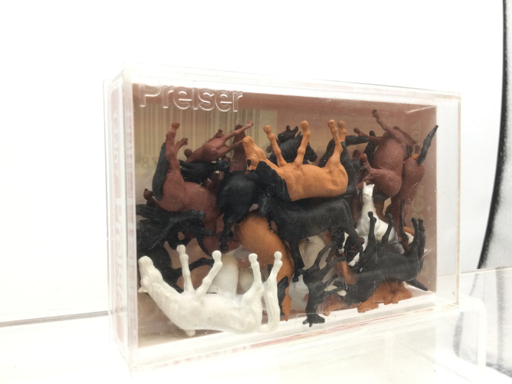 Figurines Preiser 14407 - 26 Chevaux Miniatures Pour Maquettes HO, Neuf Figurines Preiser 14407 - 26 Chevaux Miniatures Pour Maquettes HO, Neuf