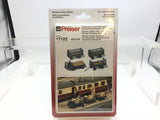 Preiser 17122 HO/OO Gauge DB Electric Vehicle & Carts (3) Kit