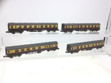 Graham Farish 0686/0696 N Gauge BR Maroon/Cream Mk1 Coaches x4 (Weathered)