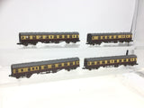 Graham Farish 0686/0696 N Gauge BR Maroon/Cream Mk1 Coaches x4 (Weathered)