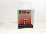 Preiser 28252 HO/OO Gauge Fireman (Beige Uniform) Saving Child Figure