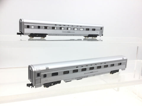 Rivarossi 2661 N Gauge Santa Fe Streamlined Passenger Coach 1464 x2