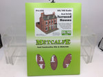 Metcalfe PO300 OO/HO Gauge Terraced Houses (Brick) Card Kit