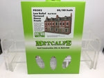Metcalfe PO302 OO/HO Gauge Low Relief Terraced House Fronts (Brick) Card Kit