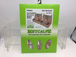 Metcalfe PO304 OO/HO Gauge Low Relief Terraced House Backs (Brick) Card Kit
