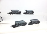 Minitrix 13588 N Gauge BR Bogie Hopper Wagon x4