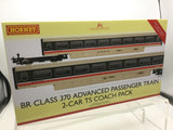 Hornby R40209 OO Gauge BR, Class 370 APT 2-car TS Coach Pack - Era 7
