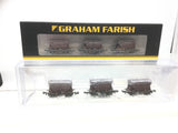 Graham Farish 377-840 N Gauge Cement Presflo Wagon Triple Pack Weathered x2