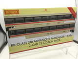 Hornby R40209A OO Gauge BR, Class 370 Advanced Passenger Train 2-car TS Coach Pack- Era 7