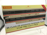 Hornby R40210 OO Gauge BR, Class 370 Advanced Passenger Train 2-car TRBS Coach Pack - Era 7