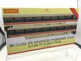 Hornby R40212A OO Gauge BR, Class 370 APT 2-car TF Coach Pack- Era 7