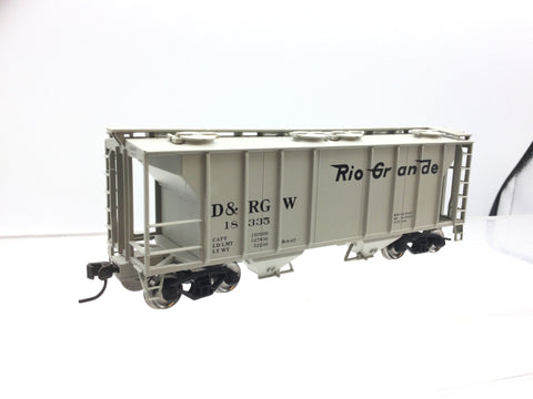 Atlas 11288 HO Gauge PS-2 Covered Hopper Wagon Rio Grande D&RGW 18335