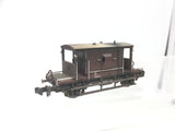 Graham Farish 377-527C N Gauge LNER 20t Brake Van LNER Bauxite (WEATHERED)
