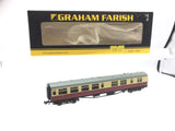 Graham Farish 374-431 N Gauge BR Red/Cream Bulleid Brake 3rd Coach S3975