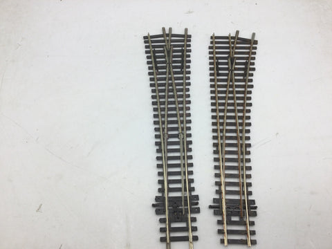 Peco OO Gauge Medium Radius Insulfrog Points x2 (Weathered)