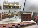 Job Lot of Metcalfe OO Gauge Kit Built Card Stations/Buildings