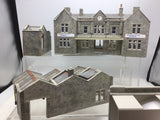 Job Lot of Metcalfe OO Gauge Kit Built Card Stations/Buildings