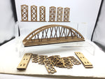 Job Lot of OO Gauge Laser Cut Wood Girder Supports and Bridge
