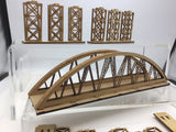 Job Lot of OO Gauge Laser Cut Wood Girder Supports and Bridge