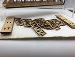 Job Lot of OO Gauge Laser Cut Wood Girder Supports and Bridge