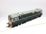 Heljan 34131 OO Gauge BR Green Class 33 No D6530 (DCC FITTED)