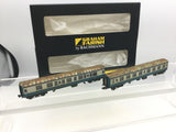 Graham Farish 374-990 N Gauge B/G Mk1 Works Test Coach Set (Weathered)