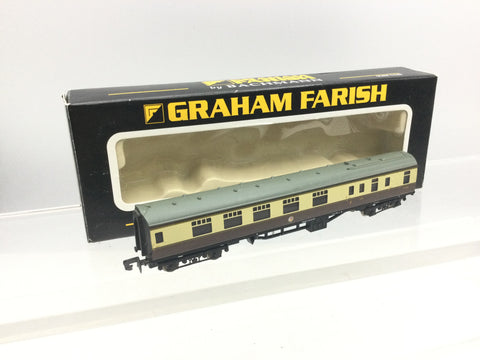 Graham Farish 374-077A N Gauge BR Choc/Crm Mk1 Corr Brake Coach W21083