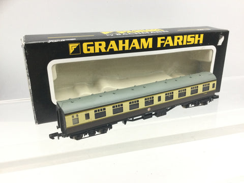 Graham Farish 374-052C N Gauge BR Choc/Cream Mk1 2nd Corr Coach W26099m