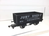 Dapol/Wicor OO Gauge 7 Plank Wagon Jury Brick Co, Chichester 4