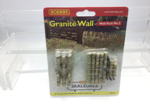 Hornby R8527 OO Gauge Skaledale Granite Wall (Pack No 2)