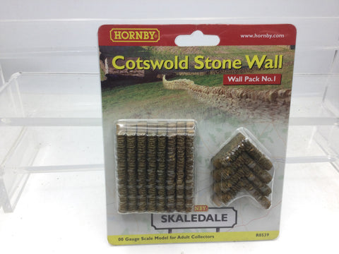 Hornby R8539 OO Gauge Skaledale Cotswold Stone Wall (Pack No 1)