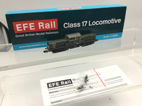 EFE Rail E84508 N Gauge Class 17 D8511 BR Green (Small Yellow Panels) [W]