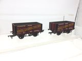 Bachmann 37-106 OO Gauge 7 Plank Wagon Royal Leamington Spa x2 (RENUMBERED)