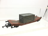Hornby R1127 OO Gauge BR Lowmac Wagon E260864 with Furness Railway Container