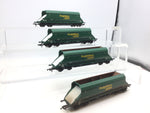 Job Lot of Dapol OO Gauge HIA Limestone Hopper Wagons (Late Build) Freightliner Green