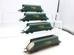 Job Lot of Dapol OO Gauge HIA Limestone Hopper Wagons (Late Build) Freightliner Green