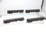 Minitrix N Gauge BR Maroon Mk1 Coaches x4