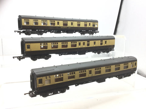 Lima OO Gauge BR Chocolate/Cream Mk1 Coaches x3