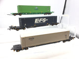 Bachmann OO Gauge Intermodal Container Wagons x3