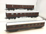 Hornby R474/R475 OO Gauge LMS Stanier Coaches x3