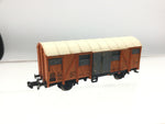 Fleischmann 8331 N Gauge Orange/Silver Covered Goods Wagon