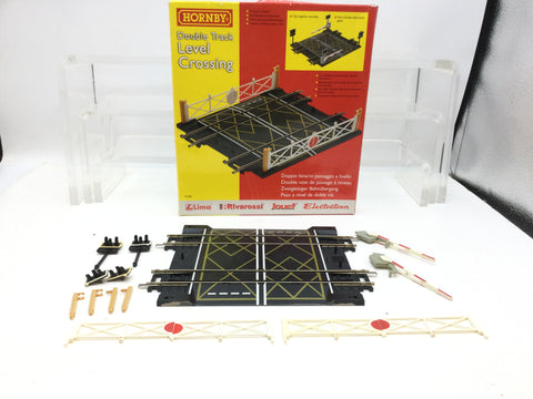Hornby R636 OO Gauge Double Track Level Crossing Nickel Silver