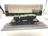 Roco Minitanks 885 HO Gauge Flat Wagon with Man 4 Axle Military Truck Load